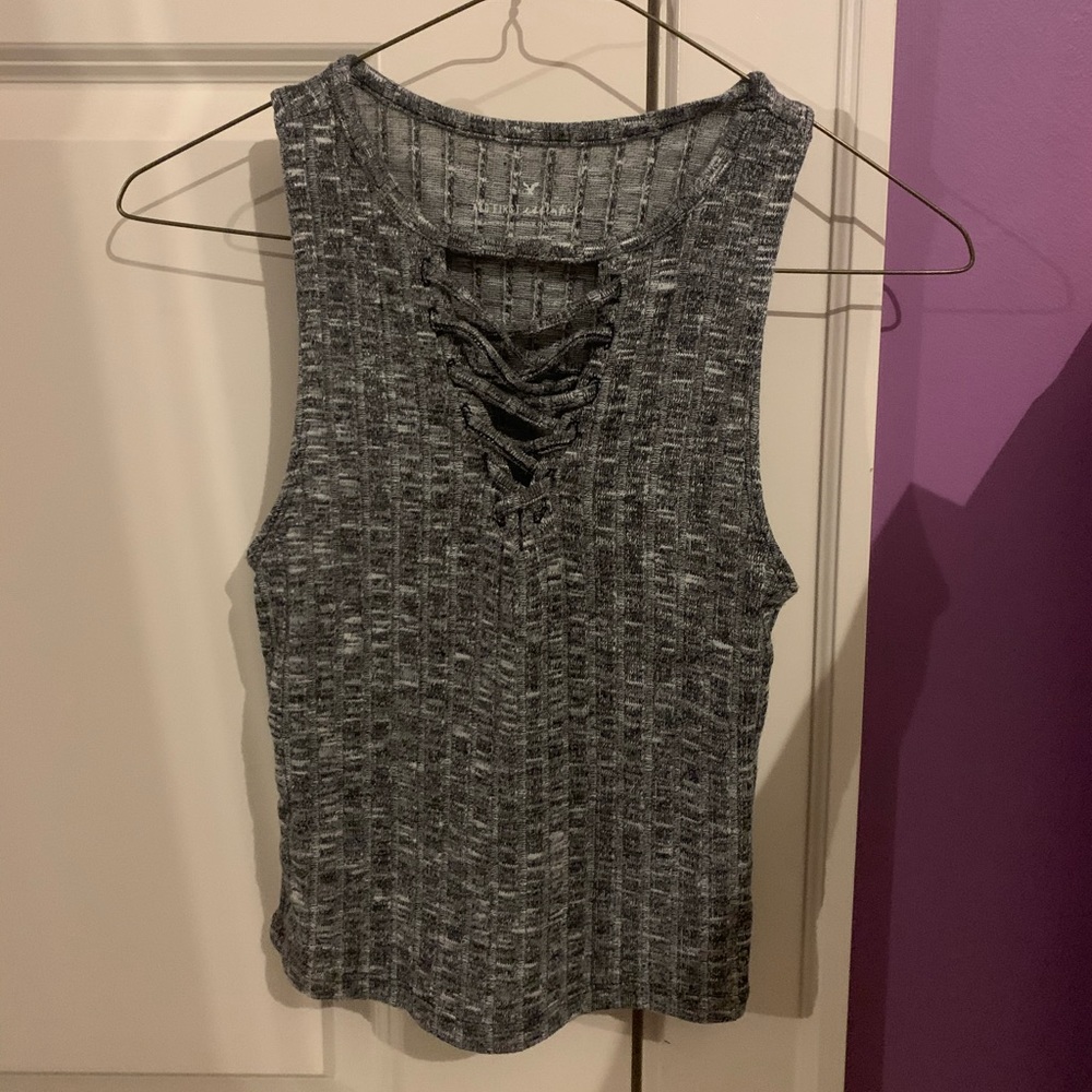 American Eagle Tank Top with criss cross